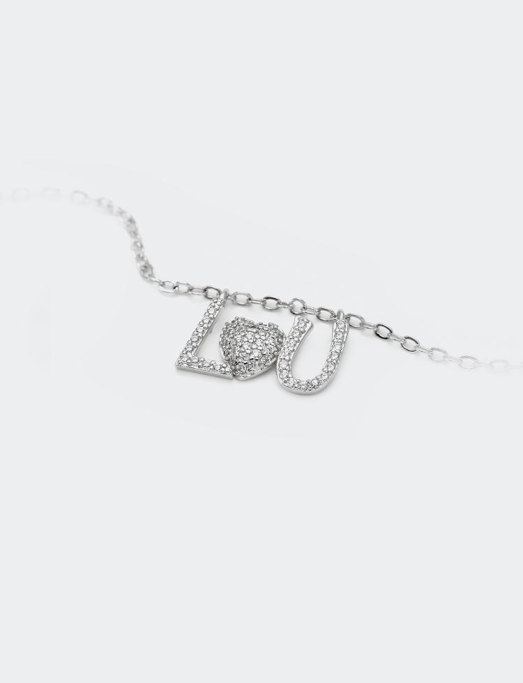 DIY Pingente "Love you" cravejado XYP101633   VENDIDO SEPARADAMENTE