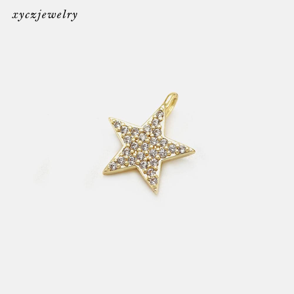 DIY Pingente estrela cravejada  XYE102727  VENDIDO SEPARADAMENTE