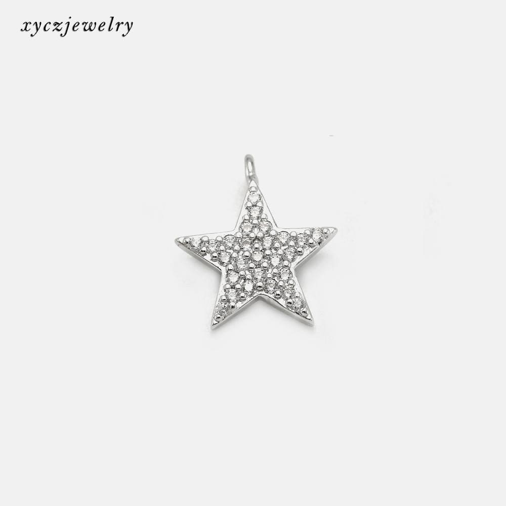 DIY Pingente estrela cravejada  XYE102727  VENDIDO SEPARADAMENTE
