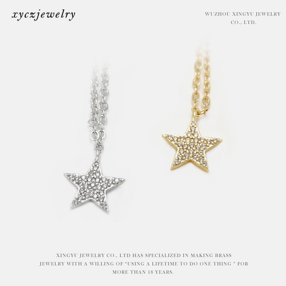 DIY Pingente estrela cravejada  XYE102727  VENDIDO SEPARADAMENTE