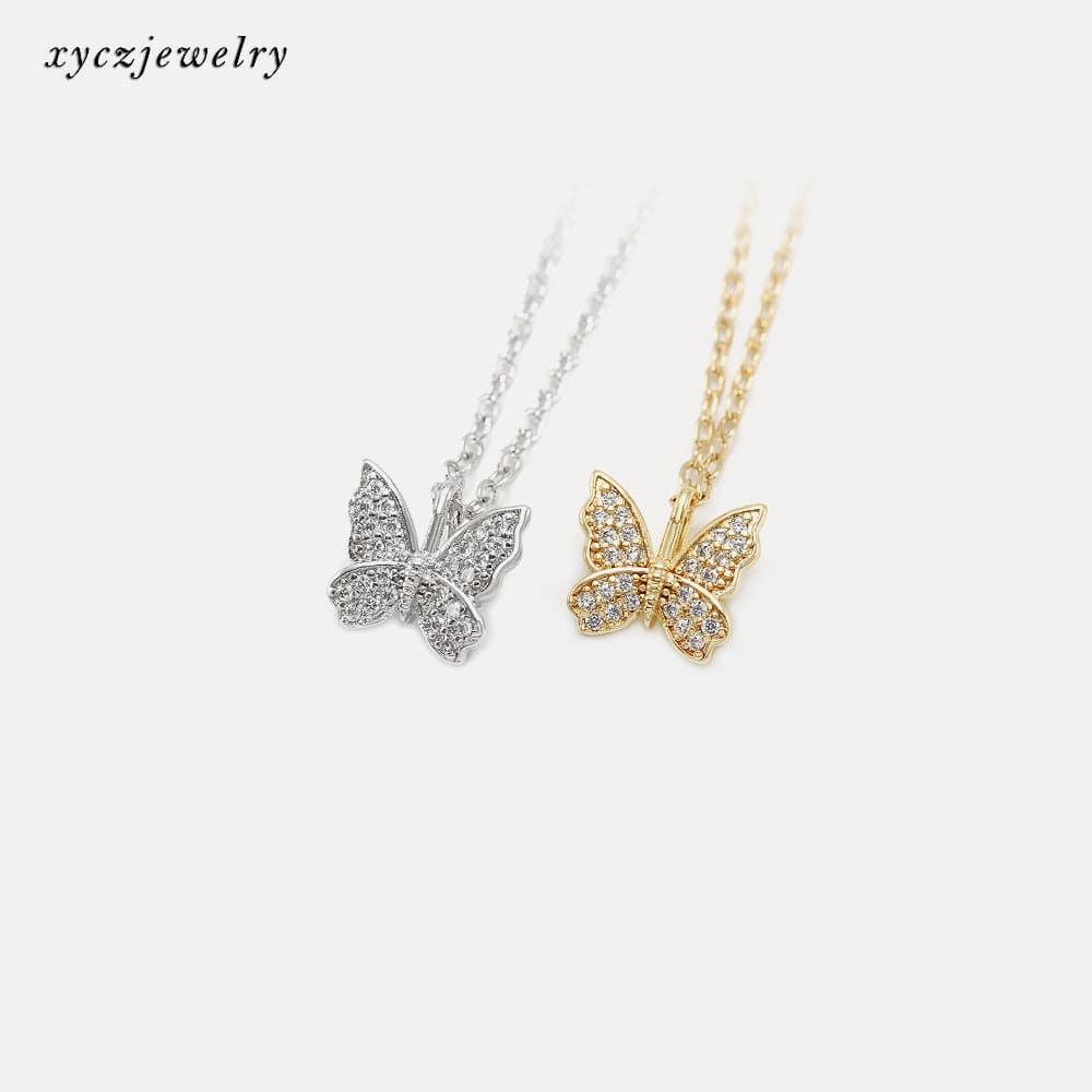 Pingente borboleta cravejado no atacado