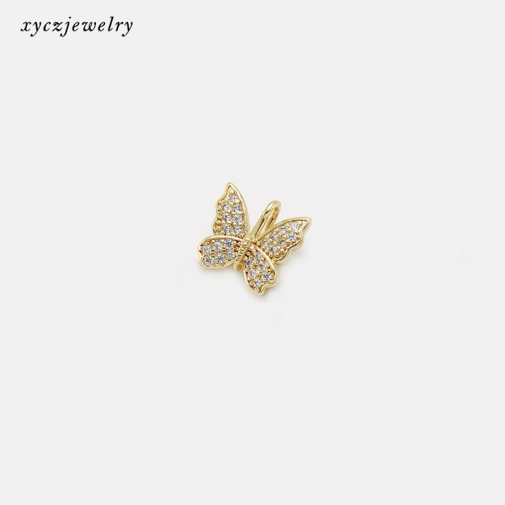 Pingente borboleta cravejado no atacado