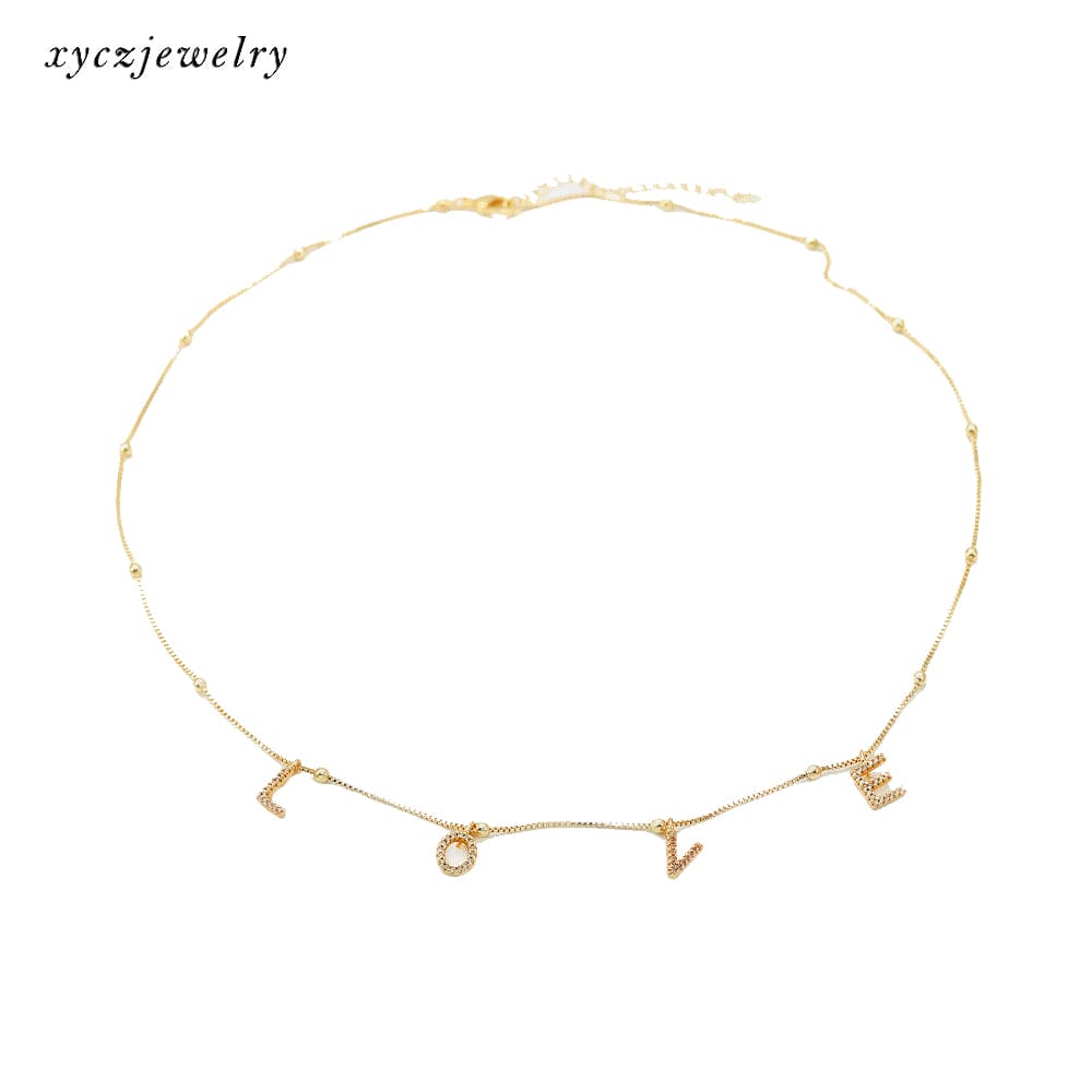 Colar com pingente LOVE XYN100713 DIY